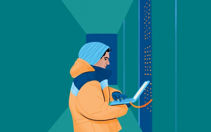 کاربر بعد از انتخاب دیتاسنتر داره بهش وصل میشه