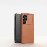 کیف چرمی موبایل Nillkin مدل QIN سامسونگ S25 Ultra